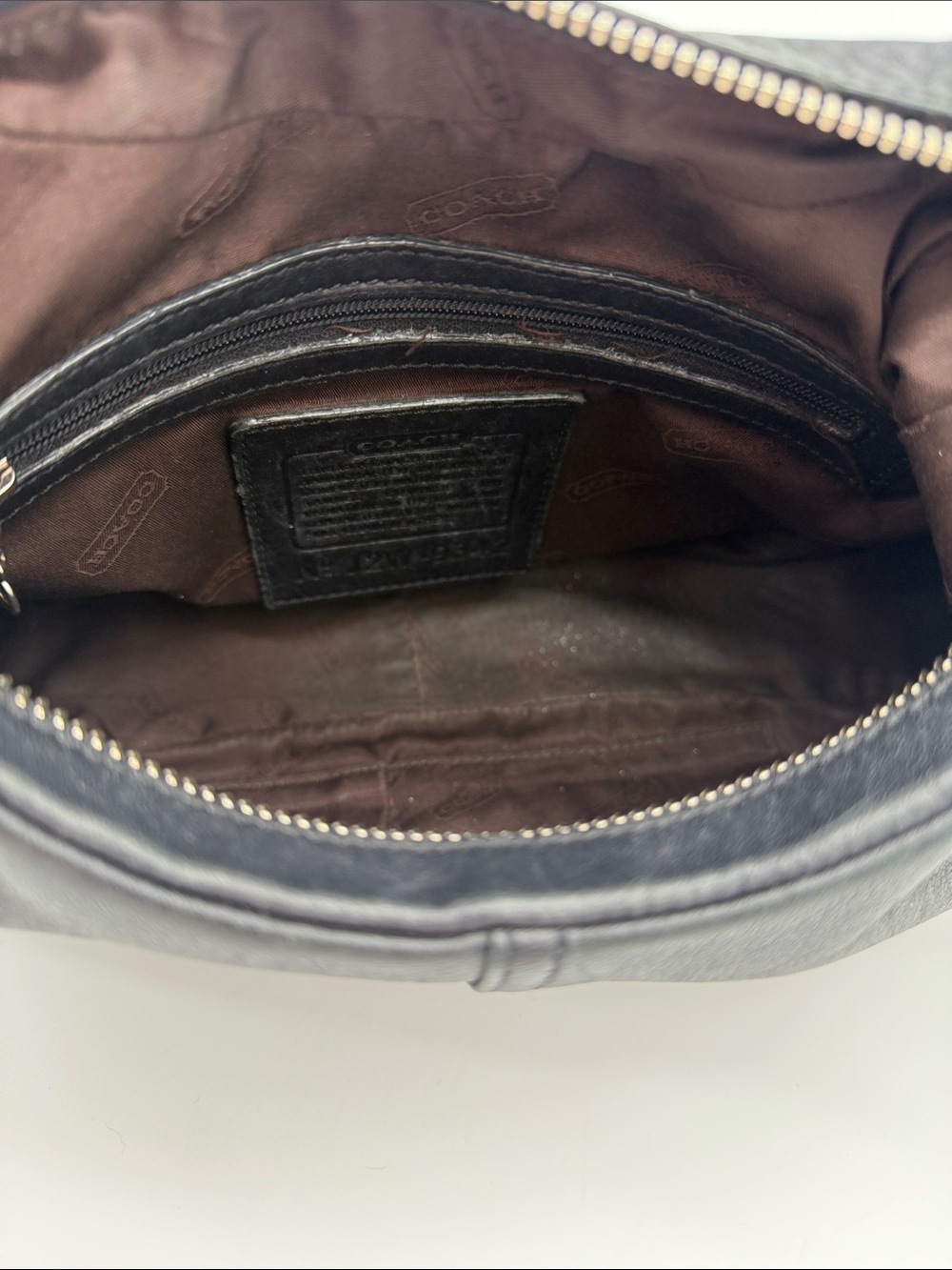 Vintage Coach Legacy West Zoe Crescent Hobo Bag Purse Leather Black 9342 - Picture 8 of 15